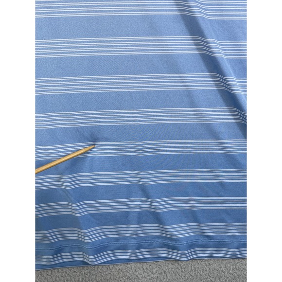 Nike Gold Dri Fit Men's Golf Polo Shirt Blue Stripe Size L - Picture 5 of 10